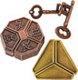 Metal Brain Teasers Puzzles for Kids and Adults 3 PCS Unlock Interlocking Puzzles IQ Logic Test Disentanglement Educational Toy for Kids Adults
