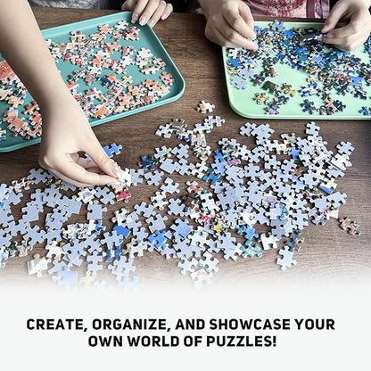 12" x 8.7" Puzzle Sorting Trays - Stackable, 6 Pack Puzzle Sorter for Sorting 1000/1500/2000 Pieces