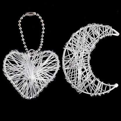 TecUnite Aluminum Craft Wire for Sculpting Armature Bendable Craft Wire for DIY Jewelry Making (2 Roll,Silver,10 M X 1.5 mm)