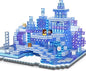 Magnetic Blocks - 100PCS Magnetic Building Block for Kids Age 3+, Transparent Magnet Cubes Blue Castle Princess Building Toy Sets, STEM Magnets Toys Birthday Gift for Boys Girls 4 5 6 7 8 9 10 11 12+