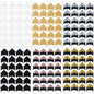 DERAYEE 12 Sheets Photo Corner Stickers, 6 Colors Self Adhesive Photo Mounting Corners for Scrapbooking Photo Album Diary DIY Craft