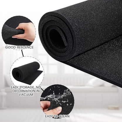 Amylove Polyurethane Foam 24" x 72" High Density Cushion Upholstery Foam Sheet for Seat Replacement DIY Projects Chairs Headboards Sofas Home(1/2" x 24" x 72",Black)