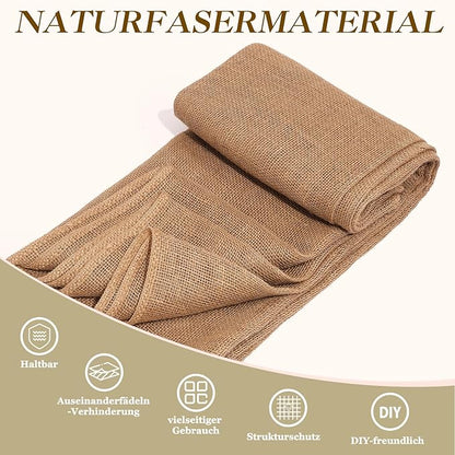40" x40 Feet Premium Natural Burlap Fabric Roll – Multipurpose for Gardening, Weddings, Crafts & Holiday Decor – Wedding Aisle Runner, Halloween/Christmas Burlap, Weed Barrier & More