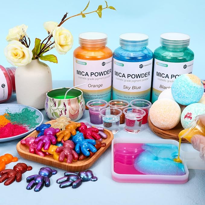 Mica Powder,7.05OZ（200g）,Super White Mica Powder Pigment for Epoxy Resin，Lip Gloss，Car Paint，Dye，Soap Making，Nail Polish,Epoxy Resin,Candle Making,Bath Bombs
