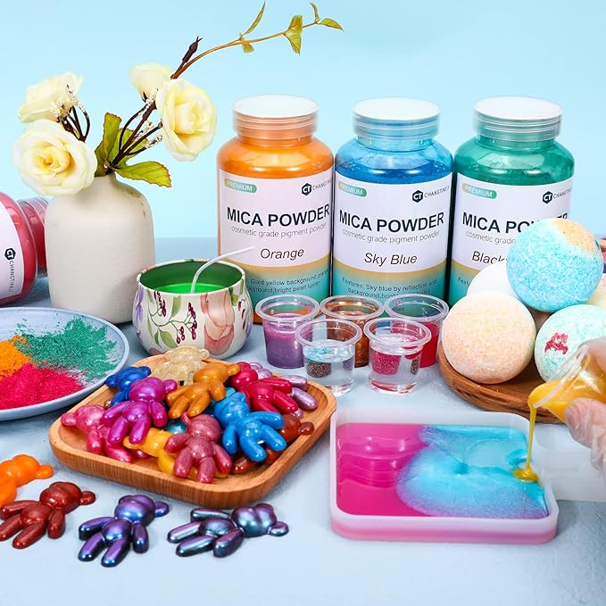 Mica Powder,7.05OZ（200g）,Soft Bronze-Gold Mica Powder Pigment for Epoxy Resin，Lip Gloss，Car Paint，Dye，Soap Making，Nail Polish,Epoxy Resin,Candle Making,Bath Bombs