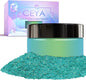 Ceya Highly Chameleon Mica Pigment, 1.8oz/ 50g Aurora Green Chrome Powder, Cosmetic Grade Pearlescent Effect Color Shift Pigment for Epoxy Resin, Makeup, Nail Polish, Soap Dye, Candle Making, Slime