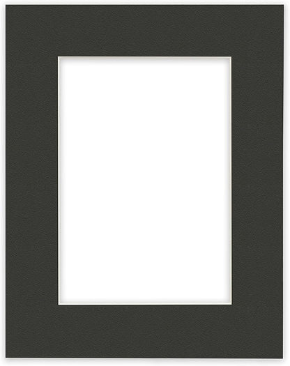 Craig Frames B572 Pre-cut Mat Board for 4x6 Print, 5x7, Pebble Black