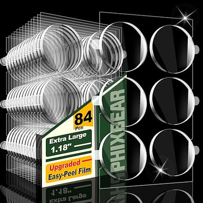 Extra Large 1.18" Museum Sticky Putty Heavy Duty Removable No Residue, Upgraded Easy-Peel Film, Wall Putty for Hanging Things, Crafts, Balloons, Posters & DIY, 84 Pcs