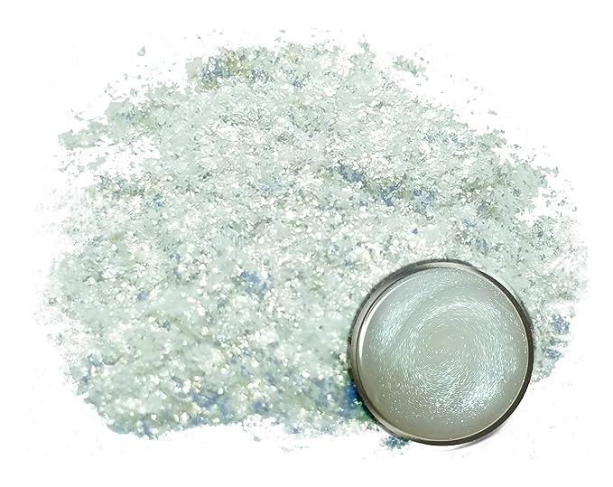 Eye Candy Pigments Premium Ghost Mica Powder - Galactic Ghost Green (50gr) - for Epoxy, Resin, Soap, Paint, Woodworking, Acrylic Pouring, Bath Bombs, Fishing Lures - DIY Arts and Crafts Additive