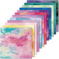 48 sheets 6 X 6 Scrapbooking Cardstock Decorative Paper Pack - Shimmer Watercolor - for Card Making Journaling Planner Origami Scrapbook Paper Scrapbook Materials Supplies