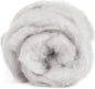 Desert Breeze Distributing Maori Wool Carded Batting, 100% Natural New Zealand Wool Made by DHG in Italy for Needle Felting, 3.5 OZ, 27 Micron, Color Cloud Gray