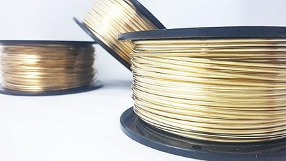 18 Gauge, Jeweler's Brass Wire, Red Brass, Round, Dead Soft, CDA #260-1LB(214FT) by CRAFT WIRE