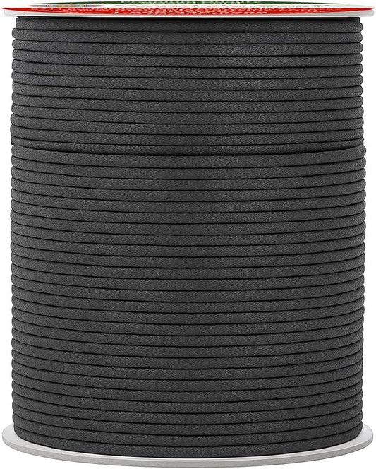 Mandala Crafts 2mm 109 Yards Dim Gray Cotton Waxed Cord for Jewelry Making Bracelet Cord Waxed String - Beading String Thread Jewelry Cords for Necklaces String