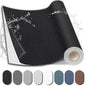 Fabric Repair Patch, 17X158 Inch Fabric Large Repair Tape, Self-Adhesive Patches for Furniture, Sofa, Car Interior, Shoes, Hand Bag, Clothing (Black, 17X158 Inch)