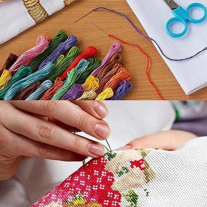ZuoAnLF Cross Stitch Kits,Cross-Stitch Stamped Kits for Kids Adults Beginner,DIY Embroidery 11CT 13.8 * 19.7inch