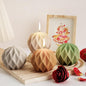Diamond Ball Mold Ball Candle - Resin Casting Silicone Molds for Home Decor & Candle Making Wave Spiral Mold