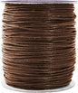 Mandala Crafts 1.5mm 109 Yards Chocolate Brown Cotton Waxed Cord for Jewelry Making Bracelet Cord Waxed String - Beading String Thread Jewelry Cords for Necklaces String