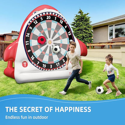 Inflatable Game Outdoor Giant Dartboard for Soccer Large Carnival Games Giant Outdoor Game-Fun Sports Games for Kids Adults, Backyard, Garden, Party, Summer Outdoor Play