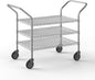 24" W x 36" L x 36" H Chrome Heavy Duty Utility Cart | 3-Tier | NSF Commercial Storage Rack Mobile Unit | Storage and Mobility Solution for Your Business