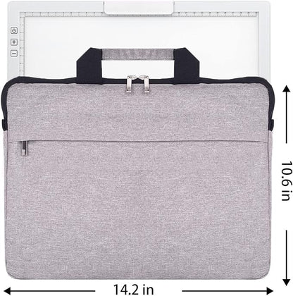 Rechargeable A4 LED Light Pad with Padded Case, YINGWOND Tracing Light Box w/Riser Stands and Paper Clip, 6 Levels of Brightness, Type-c Cable, Wireless Diamond Painting Light Board White