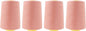 Mandala Crafts 4 Pack of Serger Threads Cones Spools - 20S/2 24000 Yards Polyester Blush Threads for Sergers Machine and Overlock Quilting Sewing Machine