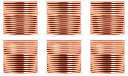 Mandala Crafts 10 Gauge Anodized Aluminum Craft Wire for Jewelry Making - 120 FT Colored Flexible Rose Gold Combo Wire - Bendable for Bonsai Armature Crafting Sculpting