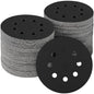 100PCS 5 inch Silicon Carbide Sanding Discs 240 Grit, Wet Dry Orbital 5 Sander Hook and Loop Sandpaper Disc, Best for Metal,Automotive,Wood Polishing