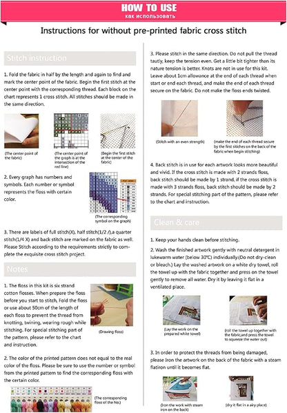 Findvoor Counted Cross Stitch Kits for Adults Full Range of Cross Stitching Embroidery Unprinted Pattern for Beginners, 11CT Needlepoint Kit Patterns Embroidery Kits-Flowers Butterflies 18x18 inch