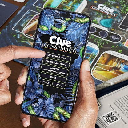 Hasbro Gaming Clue Conspiracy Board Game for Adults and Teens, Secret Role Strategy Games, Ages 14+, 4-10 Players, 45 Minutes, Mystery & Party Games