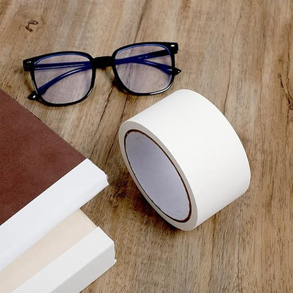 Book Repair Tape, White Cloth Bookbinding Repair Tape Archival Document Repairs Tapes 2 Inch by 33 Feet Self Adhesive Matte Book Binding Tapes for Repairs Paper, Ephemera, Photos, Print and Artwork