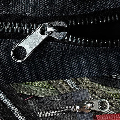 175 Pcs Zipper Repair Kit Sewing Change Zipper Needle-Nose Pliers Silver Black Zipper Clothing Jacket Purse Luggage Backpack Tent Sleeping Bag