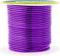 Mandala Crafts 14 Gauge Anodized Aluminum Craft Wire for Jewelry Making - 60 FT Colored Flexible Purple Wire - Bendable for Bonsai Armature Crafting Sculpting
