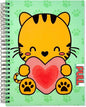 Animation Notebooks | Cute Spiral Notebook | A5 Size 6.5in x 8.75in | 160 pages | 80 Sheets Smooth, durable, and bleed-resistant 90lb lined inner pages | Interactive cover that brings your imagination to life | Creative Companion for journaling, notes,...