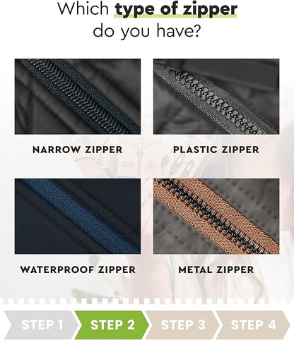 ZlideOn Zipper Pull Replacement - 1pcs, Black, Waterproof (L) - Instant Zipper Replacement Slider