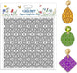 CHGCRAFT Teardrop Polymer Clay Texture Sheets Repeating Seamless Pattern Silicone Texture Stamp Line Art Modeling Pattern Pad for Jewelry and Clay Earrings Tools, 5.5x5.5 inch