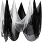 Boao Halloween Cheese cloth 84.65 x 98.43 Inch White Black Cheesecloth Roll for Crafts Large Cotton Muslin Gauze Fabric for Halloween Outdoor & Indoor Spooky Decoration