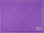 Breman Precision 18x24 Inch Self Healing Cutting Mat - 2-Sided 5-Ply PVC Purple/Gray Cutting Mats for Crafts, Sewing, Quilting and DIY Projects - Durable and Non-Slip Design with Precise Grid Lines