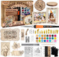 K KERNOWO Wood Burning Kit - 81Pcs All-in-One Wood Burning Tool Pen Adjustable Temperature Wood Burner Kit Crafts Gifts for Adults & Teens, Woodburning Kits for Beginner Pyrography
