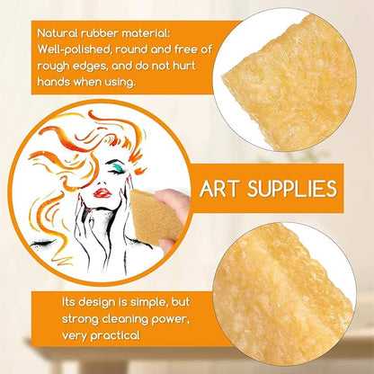 12 Pieces Glue Residue Pick up Eraser Rubber Cement Eraser Cleaning Rubber for Removing Adhesive and Residues from Paper Plastic and More