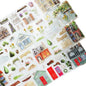 Dream Courtyard PET Tape Set, 4 Rolls of Scenic Ephemera for Junk Journaling, Scrapbooking, Crafting, DIY Projects, Diaries, and Art Supplies