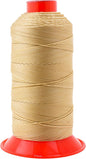 Mandala Crafts Bonded Nylon Thread Tan Heavy Duty Sewing Threads - 415 YDs Size 346 210D T350 Tex 350 Thread for Leather Jeans Weaving Outdoor Marine Upholstery Threads