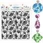 CHGCRAFT Ginkgo Biloba Plant Polymer Clay Texture Sheets Ginkgo Leaf Pattern Silicone Texture Stamp Clay Texture Mat Modeling Pattern Pad Sheets for Jewelry and Earrings Tools, 5.5x5.5 inch