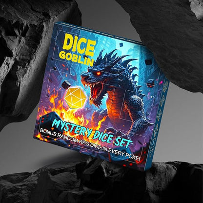 CiaraQ Mystery DND Dice Sets - Random 9 Complete Polyhedral Dice Sets with 9 Random Bags, Wide Range of Patterns, Surprise Blind Box DND Gifts for Dungeons & Dragons, Role Playing Table Game
