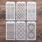 DIY Decorative Stencil Template for Scrapbooking Painting on Wall Furniture Crafts,Set of 6 (Seamless Vertigo)