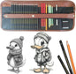 Sketching Pencil Set, Drawing Pen Charcoal Sketch Included Graphite Pencils, Charcoal Pencils, Paper Erasable Pen, 30pcs Total for Beginners Artist (First Sketch Pencil)
