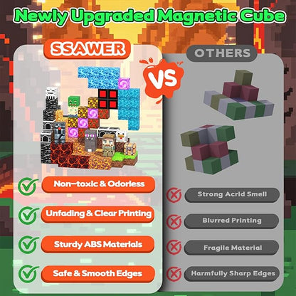 150 PCS Magnetic Building Blocks Toys for Kids, Stacking Magnetic Tiles Toys for Kids Toddlers Boys Girls Ages 3 4 5 6 7 8-12 Gifts