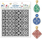 CHGCRAFT Mandala Pattern Polymer Clay Texture Sheet Retro Tile Pattern Silicone Texture Mat for Polymer Clay Making Earrings Jewelry DIY Crafts 5.5 × 5.5 Inch