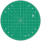 Headley Tools 13"x13" Round Rotating Cutting Mat, Self Healing Mat with 360-Degree Rotation & Anti-Slip Base, Sewing Board Cutting Mat Perfect for Fabric Quilting Leather Hobby Project, Green