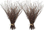 Uieke 100PCS Natural Dried Birch Twigs - 17 Inch Dried Plants Decorative Branches for DIY Crafts, Sticks for Vases Wedding Arrangements Home Wreath Decor