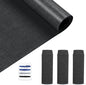 HTVRONT Iron on Patches for Clothing Repair 4 Rolls - Denim Patches for Jeans Kit 4" by 20", 4 Rolls of Iron On Denim Patches for Jeans Inside & Clothing Repair (Black)